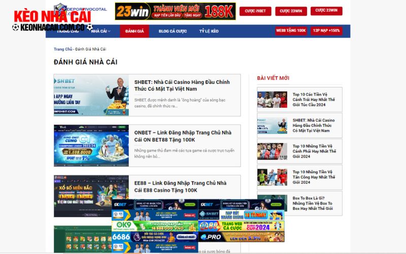 Đánh Giá Chi Tiết Các Nhà Cái Cá Độ Thể Thao